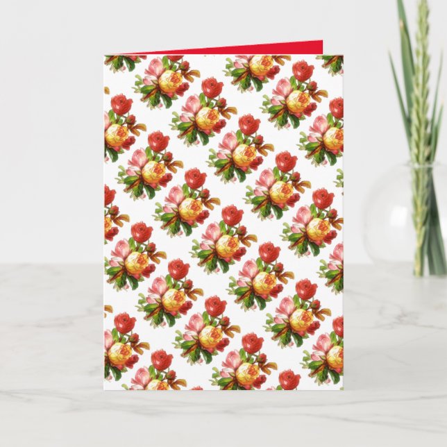 Blommor Blomster Engelsk Rosenträdgård Mors Dag  Kort (Framsida)