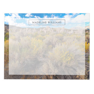 Blommor Blooming Sagebrush California Anteckningsblock