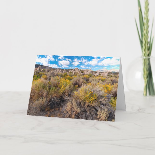 Blommor | Blooming Sagebrush Kalifornien Kort (Framsida)