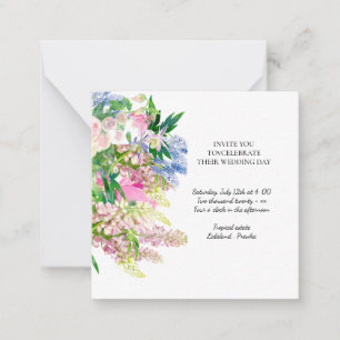 Blommor botaniska vårblommor anteckningskort