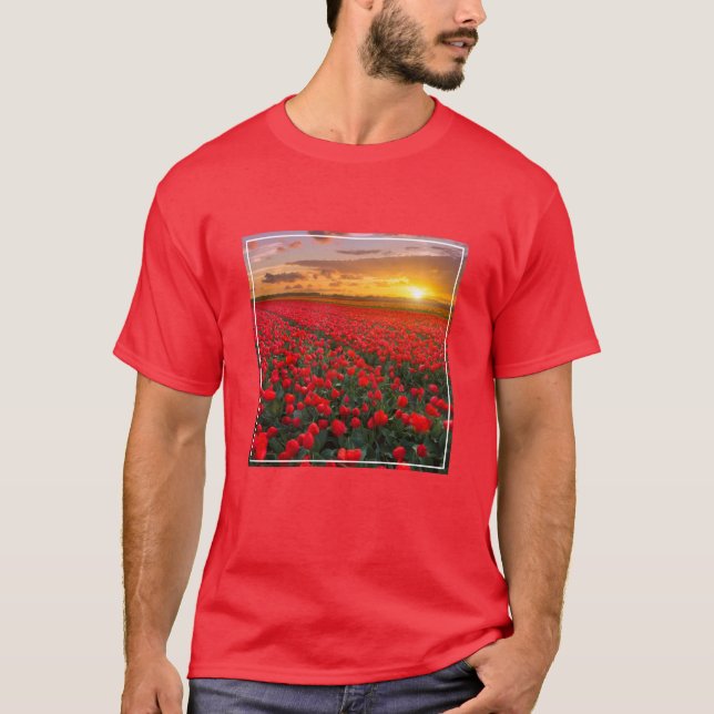 Blommor | Botaniskt Garden Holland T Shirt (Framsida)
