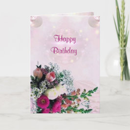 Blommor Bouquet Birthday Card Kort