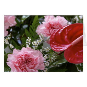 Blommor Bouquet-kort OBS Kort