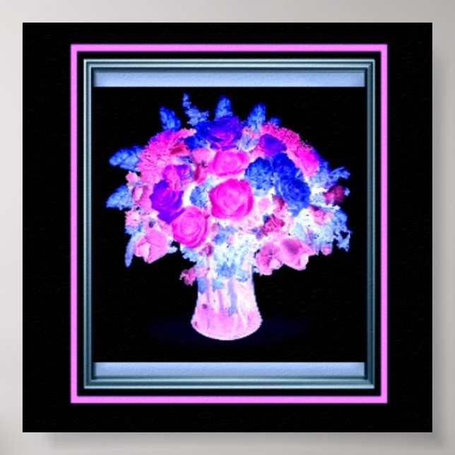 Blommor Bouquet Poster (Framsidan)