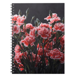 Blommor bouquet vintage färg tonade över anteckningsbok