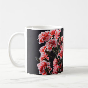 Blommor bouquet vintage färg tonade över kaffemugg