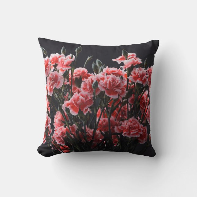 Blommor bouquet vintage färg tonade över kudde (Framsida)