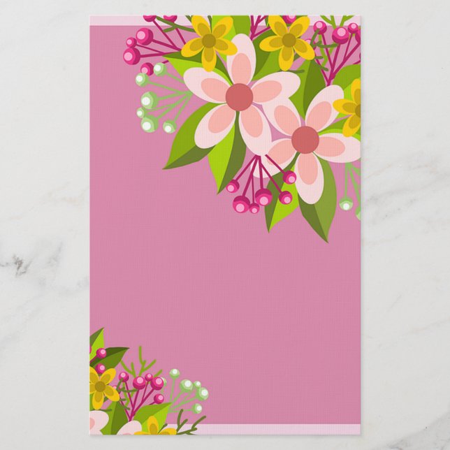 Blommor Brevpapper (Framsida)