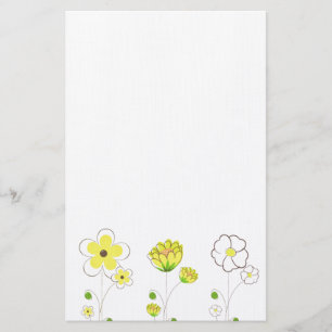 Blommor Brevpapper