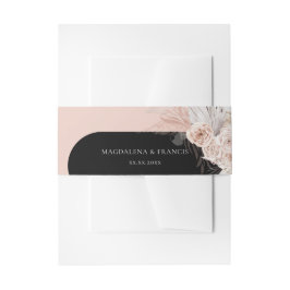 blommor bröllop band för inbjudningskort