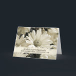 Blommor Brother och syster i advokatfirandet Kort<br><div class="desc">Lycklig bröllop-jubileumskort för bror och syster i juridik med söt vita blommor av vintage och hjärtlig vers.</div>