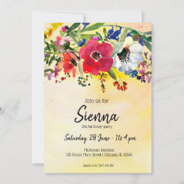 Blommor bukett för alla tillfällen inbjudningar