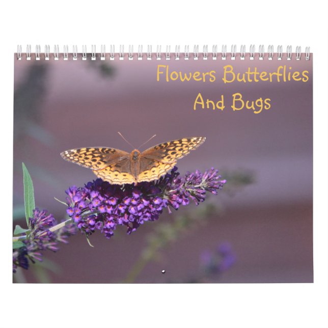 Blommor, Butterflies & Kryp Calendar Kalender (Omslag)