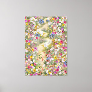 Blommor Canvastryck
