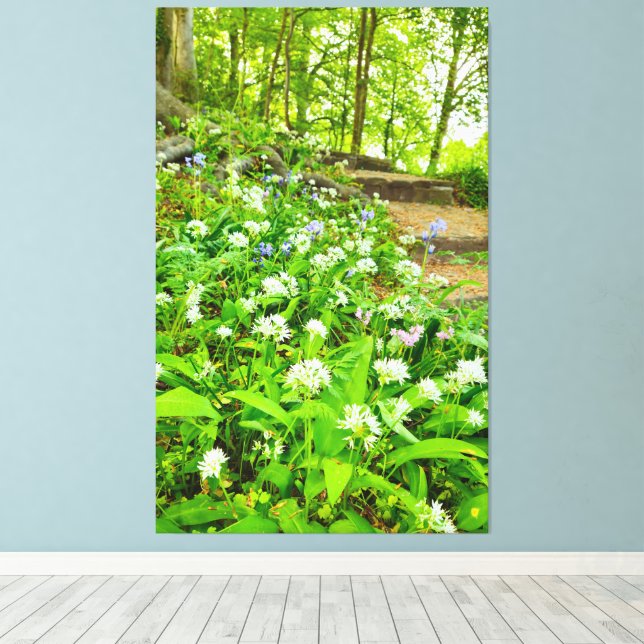 Blommor Canvastryck (Insitu (trägolv))
