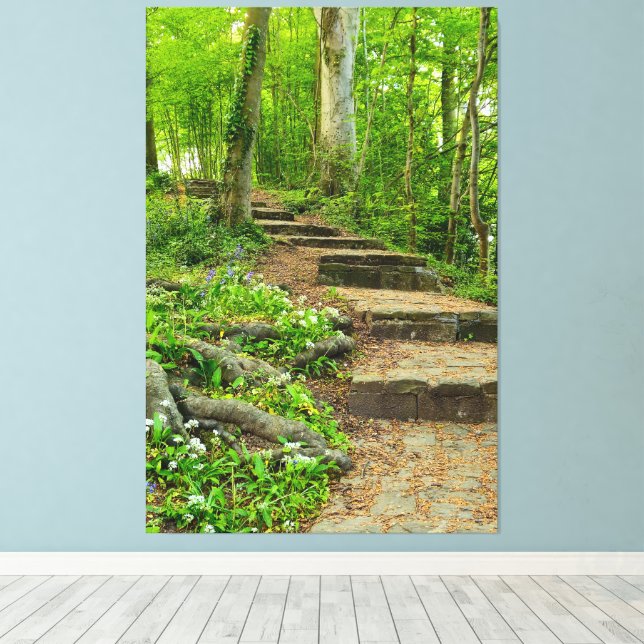 Blommor Canvastryck (Insitu (trägolv))