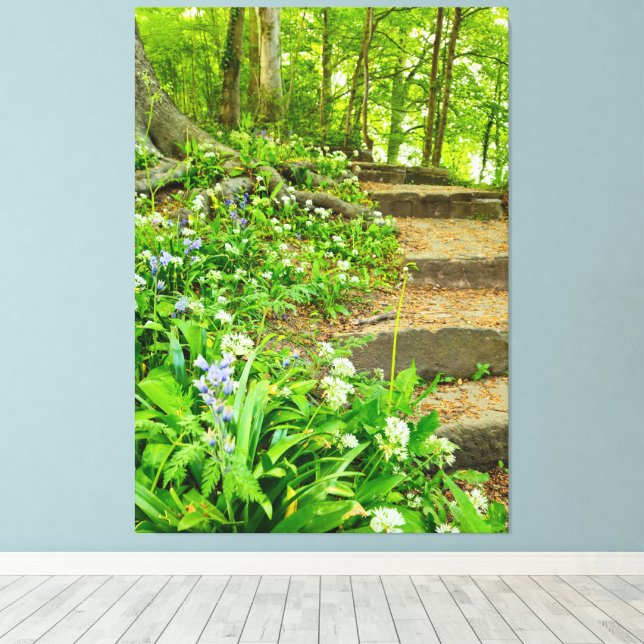 Blommor Canvastryck (Insitu (trägolv))