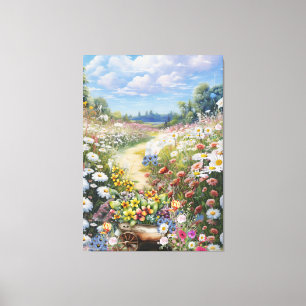 Blommor Canvastryck