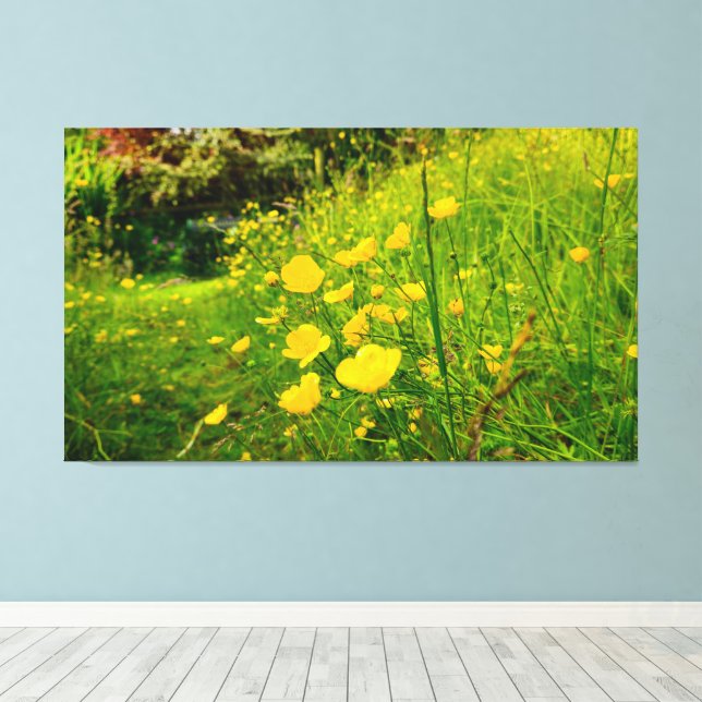 Blommor Canvastryck (Insitu (trägolv))