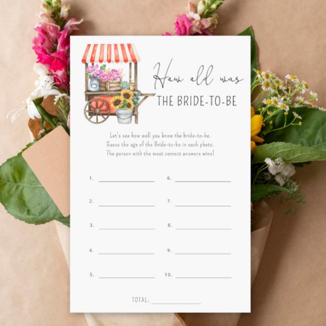 Blommor cart - Hur gammal var bruden? (Skapare uppladdad)