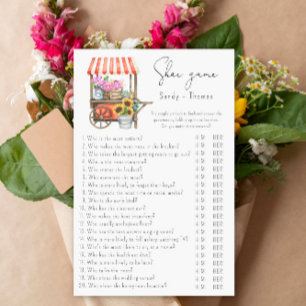 Blommor cart - möhippa av skotspel