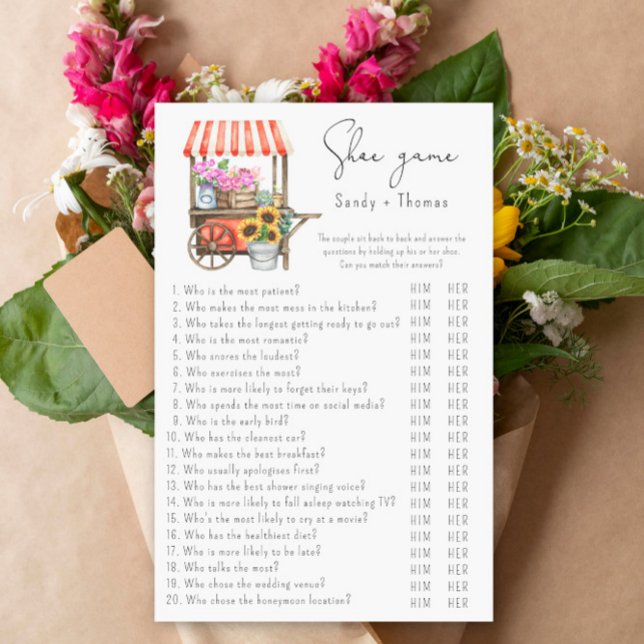 Blommor cart - möhippa av skotspel (Skapare uppladdad)
