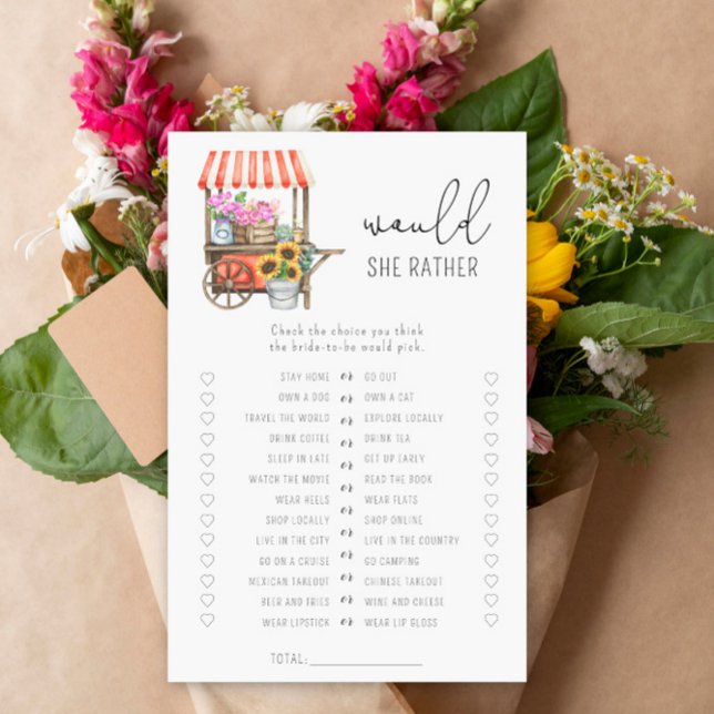 Blommor Cart - skulle hon hellre vilja ha möhippa (Skapare uppladdad)