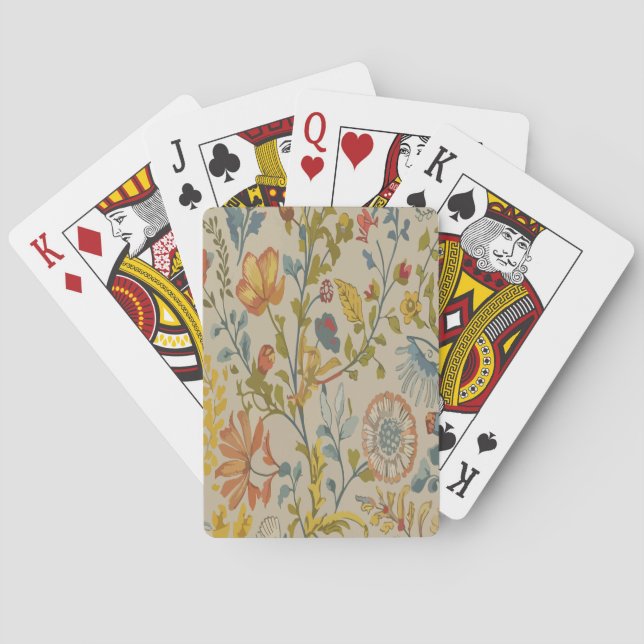 Blommor Casinokort (Baksidan)
