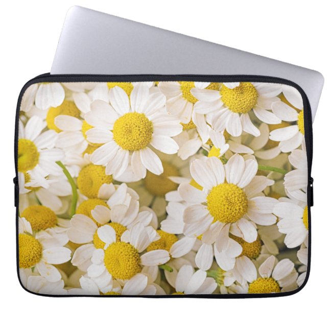 Blommor | Chamomiles Laptop Fodral (Framsidan)