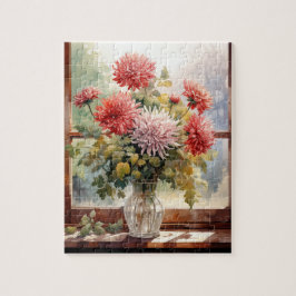 Blommor Chrysanthemums Puzzle 110 Pcs. 8" x 10" Pussel