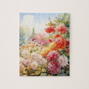 Blommor Chrysanthemums Puzzle 110 Pcs. 8" x 10" Pussel