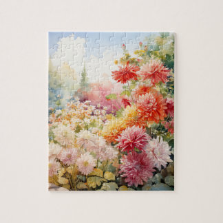 Blommor Chrysanthemums Puzzle 110 Pcs. 8" x 10" Pussel