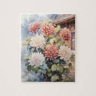 Blommor Chrysanthemums Puzzle 110 Pcs. 8" x 10" Pussel
