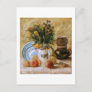 Blommor Coffepot och Fruit Van Gogh Fine Art Vykort