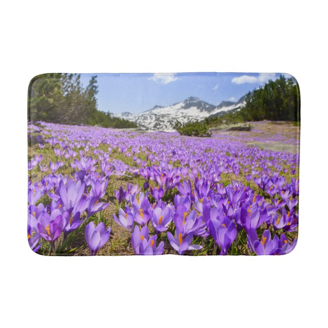 Blommor | Crocus Pirin Mountain Park Bulgarien Badrumsmatta (Framsidan)