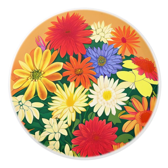 Blommor, Daisy för Färgad och blåsor Knopp (Framsidan)
