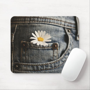 Blommor Daisy i Jeans Pocket Musmatta