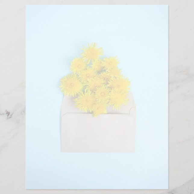 Blommor | Dandelioner i kuvert (Framsida)