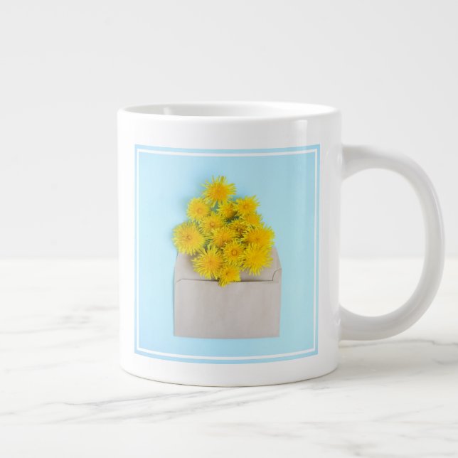 Blommor | Dandelioner i kuvert Jumbo Mugg (Höger)
