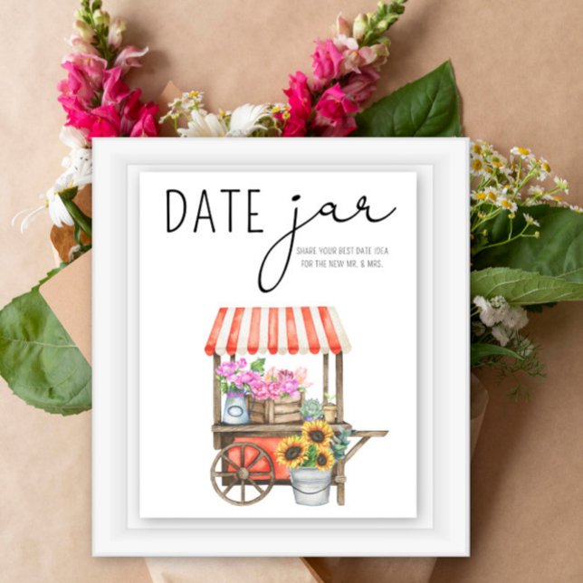 Blommor Dejting natt idéer. Dejting burk bröllop l Poster (Skapare uppladdad)