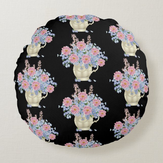 blommor dekoration dekorativ kudde (Framsidan)