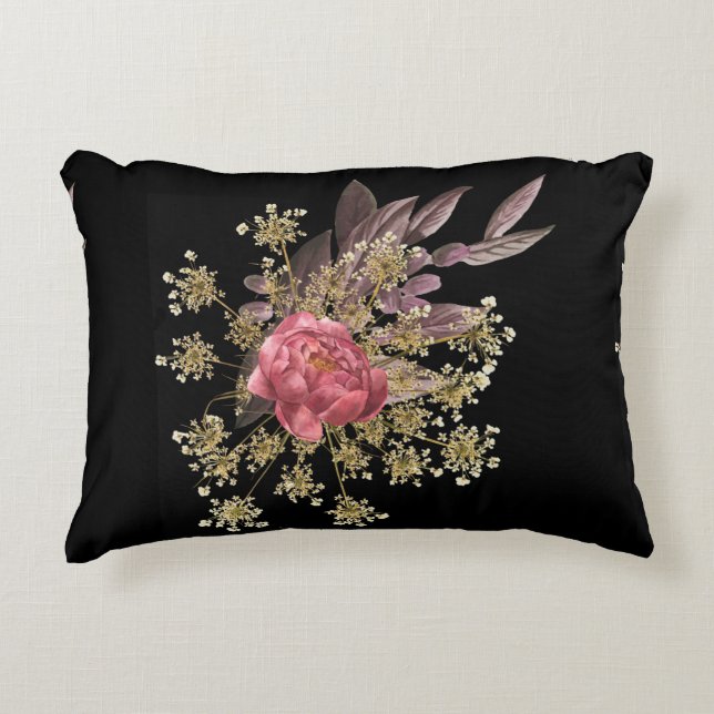 blommor dekoration kastkudde prydnadskudde (Framsidan)
