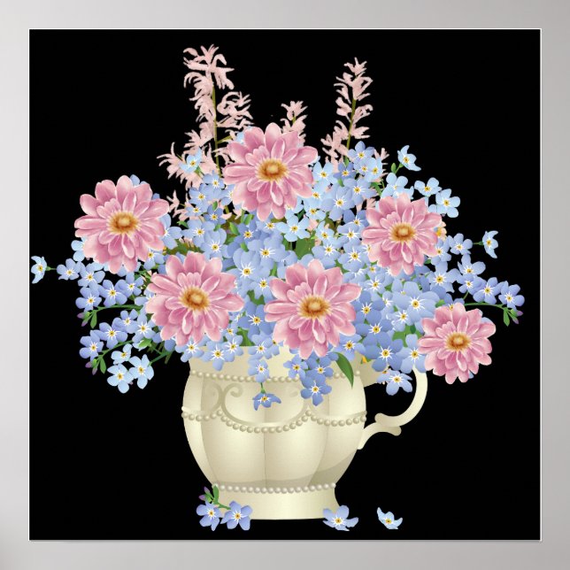 blommor, dekoration poster (Framsidan)