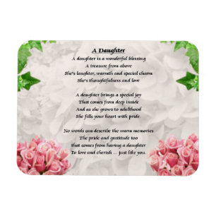 Blommor - dotterdiktmagnet magnet