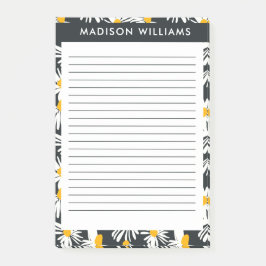 Blommor efter den post-it block