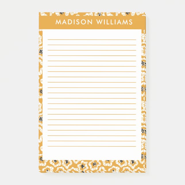 Blommor efter den post-it block (Framsida)