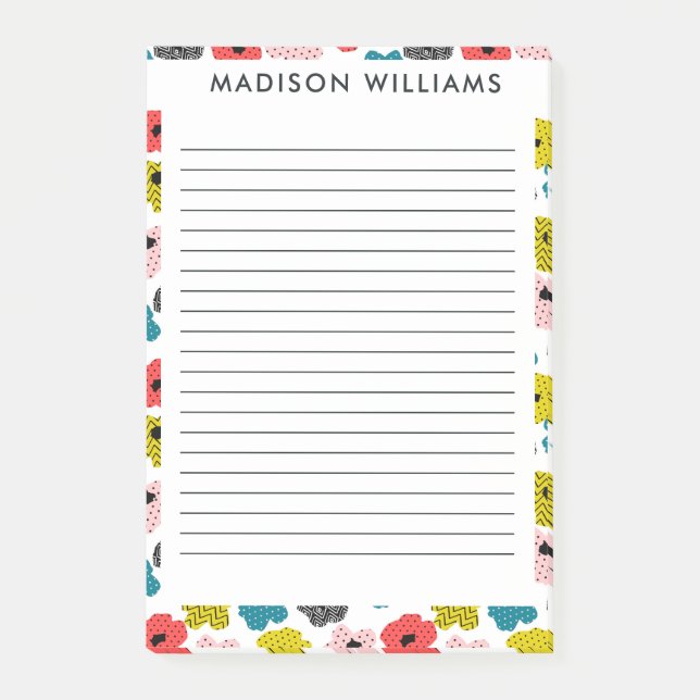 Blommor efter den post-it block (Framsida)