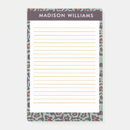 Blommor efter den post-it block