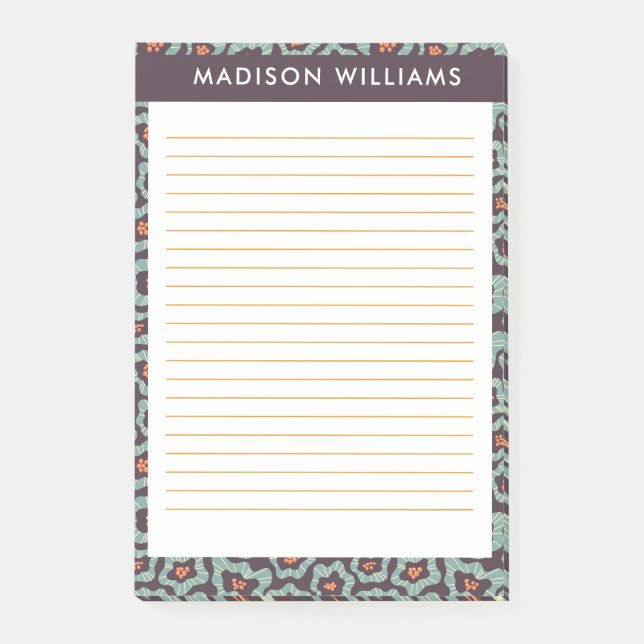 Blommor efter den post-it block (Framsida)