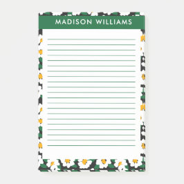 Blommor efter den post-it block